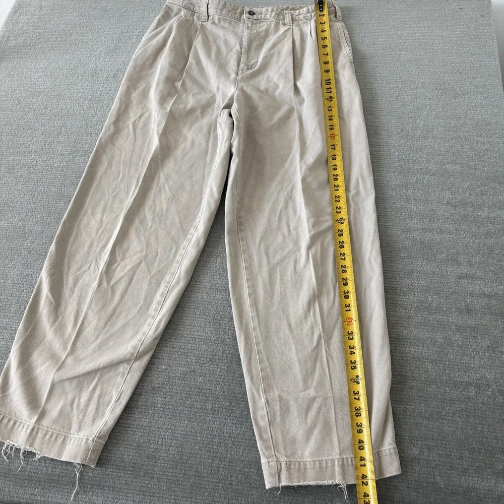 Vintage 90s Y2K Abercrombie Fitch Chino Pants Men 36x32 Loose Baggy Pleated